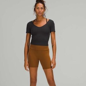 NWT Lululemon Athletica Black Align Short Sleeved Tee - 6